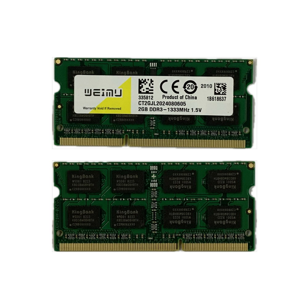 Оперативная память WEIMU DDR3 SO-DIMM 2Gb 1333Mhz PC-10600 1.5V