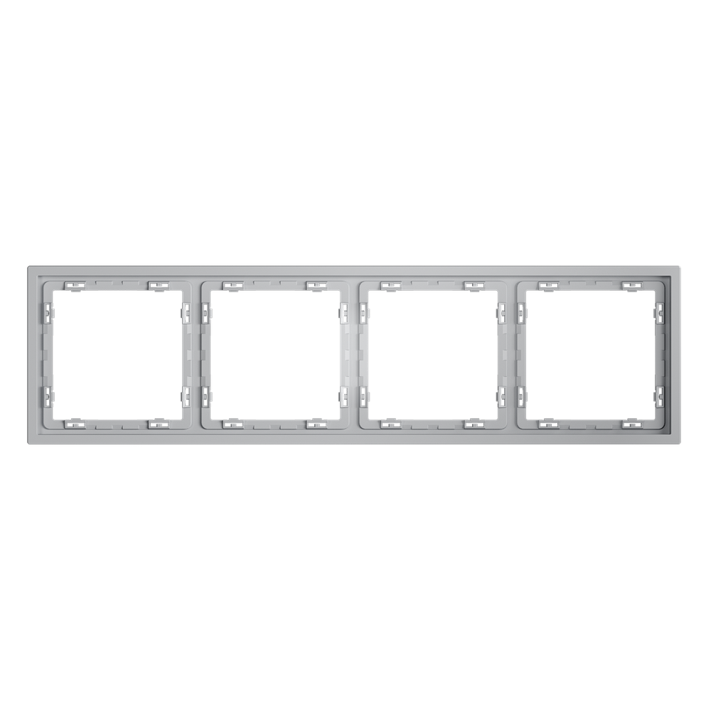 Рамка пластиковая VOLTUM S70 на 4 поста, (серый)