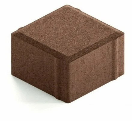 Брусчатка Квадрат 100x100x70 мм коричневый