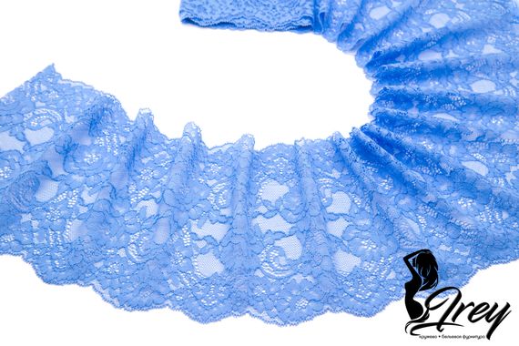 03-192 Кружево эластичное 16 см, голубой