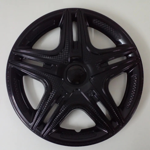 Колпаки на колеса с эмблемой R15 черные 4 шт