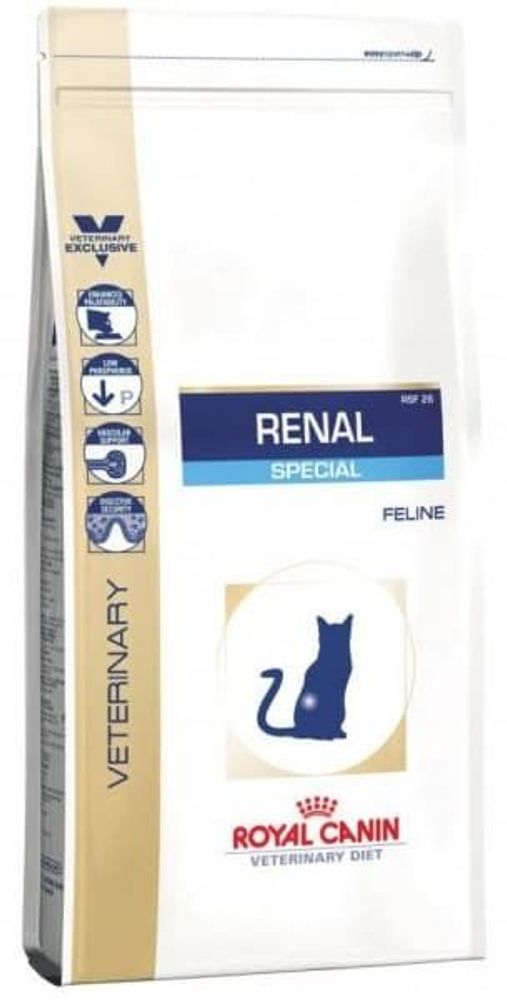 Сухой диетический корм Royal canin Renal Special RSF 26 для взрослых кошек с хронической почечной недостаточностью 2кг