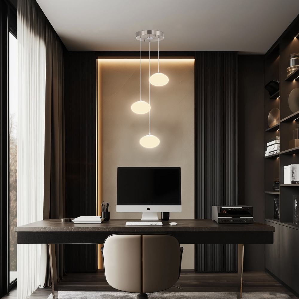 Citilux ATMAN CL226A031 LED RGB Умная каскадная люстра Матовый Хром