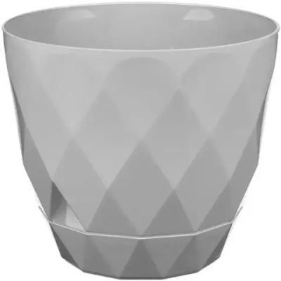Горшок для цветов Laurel D175 мм, 2.3 л с поддоном (серый)