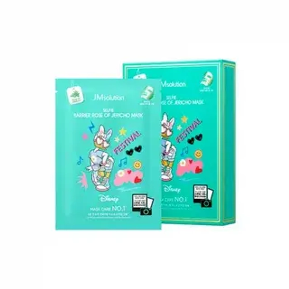 Тканевая маска с экстрактом розы JMSolution Disney Collection Selfie Barrier Rose of Jerico