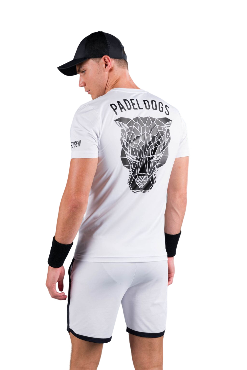 Мужская теннисная футболка Hydrogen Padel Dogs Tech Tee Man - white
