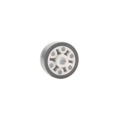 Medium (Gray) - 5mm Hex Bore - 1in Grip Wheel - 4 Pack