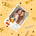 PSD-Шаблон перекидного календаря "Лошадки"