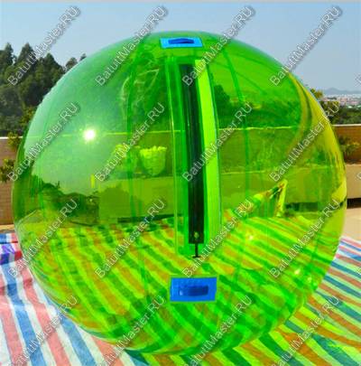 Аттракцион Водный шар  ПВХ «Зелёный» 1,5*1,5*1,5 м