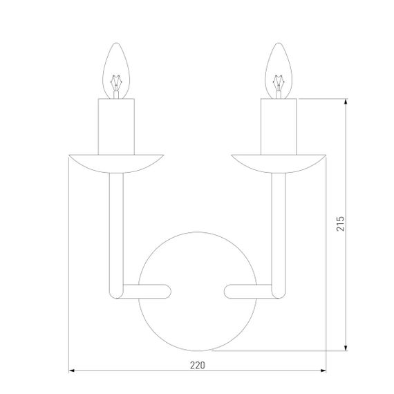 Бра Eurosvet Cariso 60150/2 хром