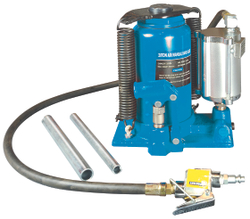 Бутылочный домкрат пневмогидравлический на 20 тонн, SD2002, синий, СТАНКОИМПОРТ