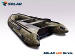 Лодка надувная моторная solar-420 strela jet tunnel