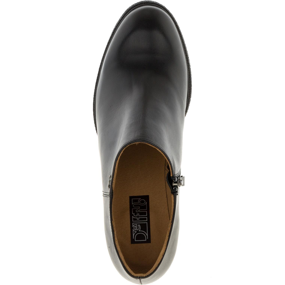 637309 Ботинки женские кожа черные