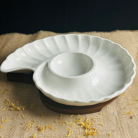 Lenardi 235-100 Менажница 30,5см на подставке в под.уп.(х10)Фарфор