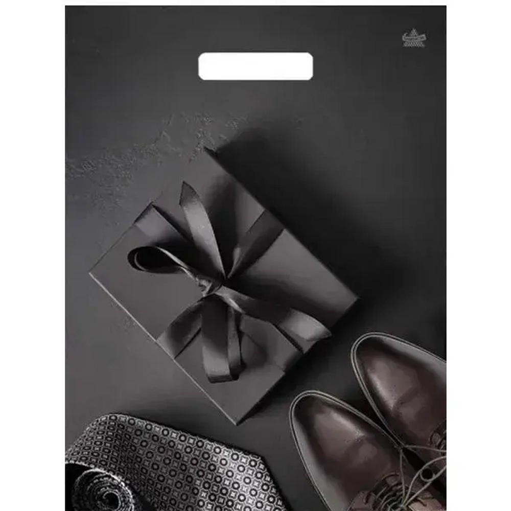 Пакет ПЭ с вырубной ручкой 31см Мужской фасон Ламинированный Тико (х5 (комплект 50 шт)