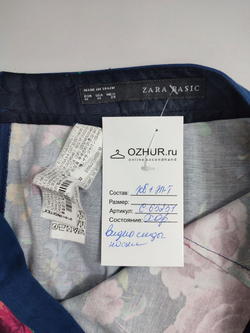 Юбка Zara с цветами 46 размер
