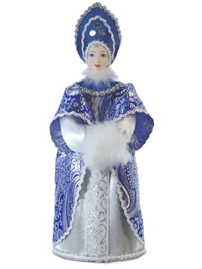 Кукла коллекционная Снегурочка в кокошнике и с муфтой