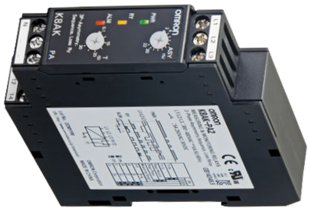Трёхфазное реле контроля напряжения K8AK-PA2 OMRON.