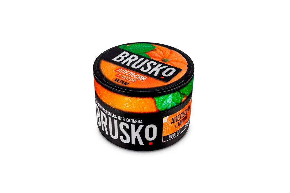 BRUSKO 50гр. Апельсин с мятой, Medium (М)