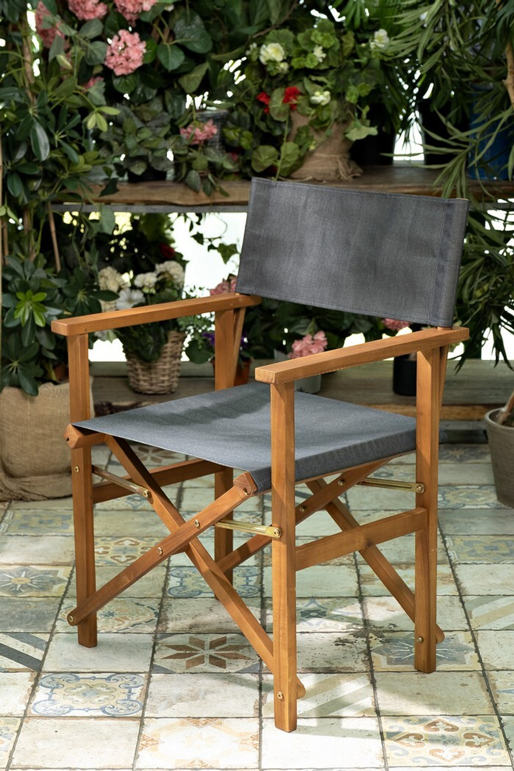 Стул из акации DIRECTOR темно-серый