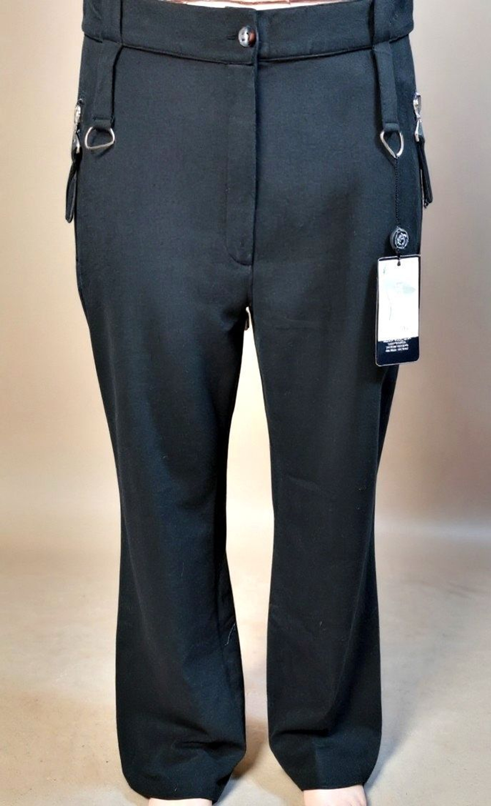 Брюки женские, размер 44, цвет чёрный