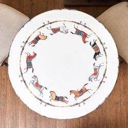 СКАТЕРТЬ КРУГЛАЯ "PASSAGE" 190СМ ,БЕЛЫЙ, 100% ХЛОПОК,ТВИЛ,ПРОПИТКА