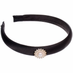 Ободок для волос «МАРЦИПАН», эдем, ширина 2см, микс 6 цветов ( в пакете с подвесом)