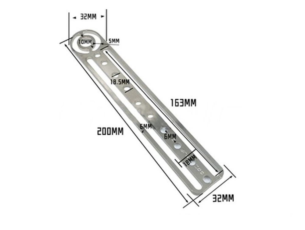 Parallel m10 bracket 200mm
