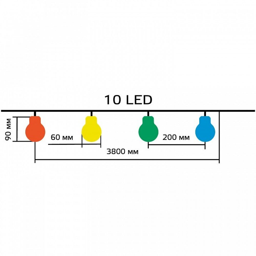 Гирлянда на солнечных батареях Gauss Solar GS035