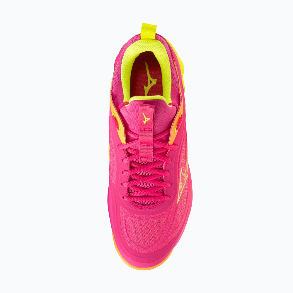 Кроссовки волейбольные Mizuno Wave Luminous 3 mugen pink tetra/fortune yellow/ligh