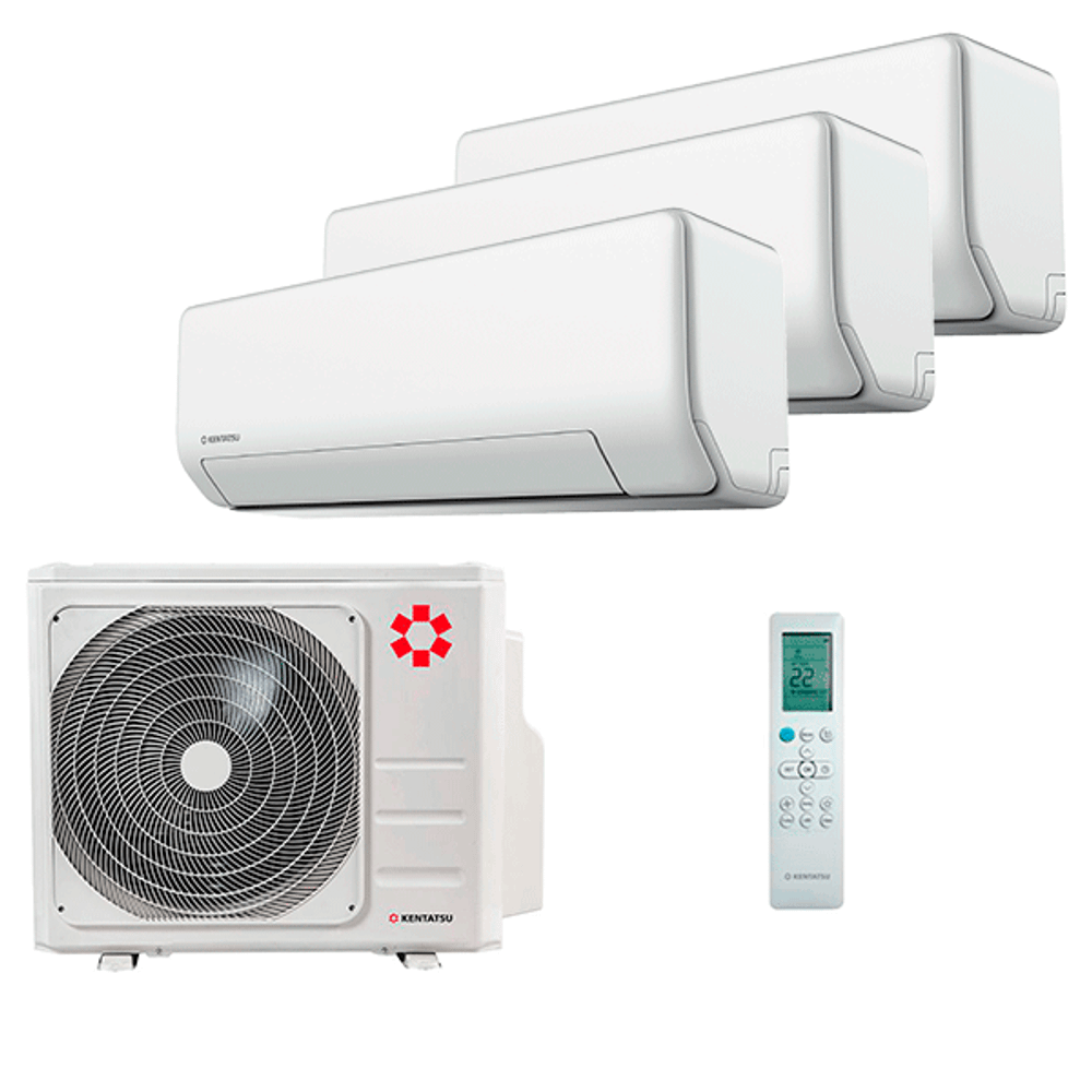 Мультисплит система на 3 комнаты Kentatsu KMGP26HZRN1 x 3 / K3MRB60HZRN1