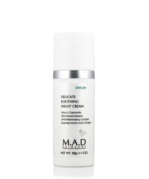 M.A.D. DELICATE SOOTHING NIGHT CREAM Успокаивающий ночной крем для ухода за чувствительной кожей
