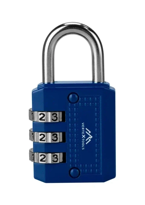 ЗАМОК НАВЕСНОЙ, КОДОВЫЙ 32мм VERTEXTOOLS (1/ 12/ 144)