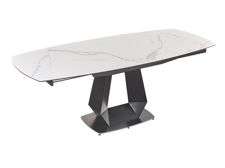 Стол обеденный Ist Casa раскладной Даймонд, 137(205)х90х77 см, белый мрамор