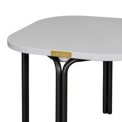 Столик кофейный Ror, 50х50 см, черный/серый