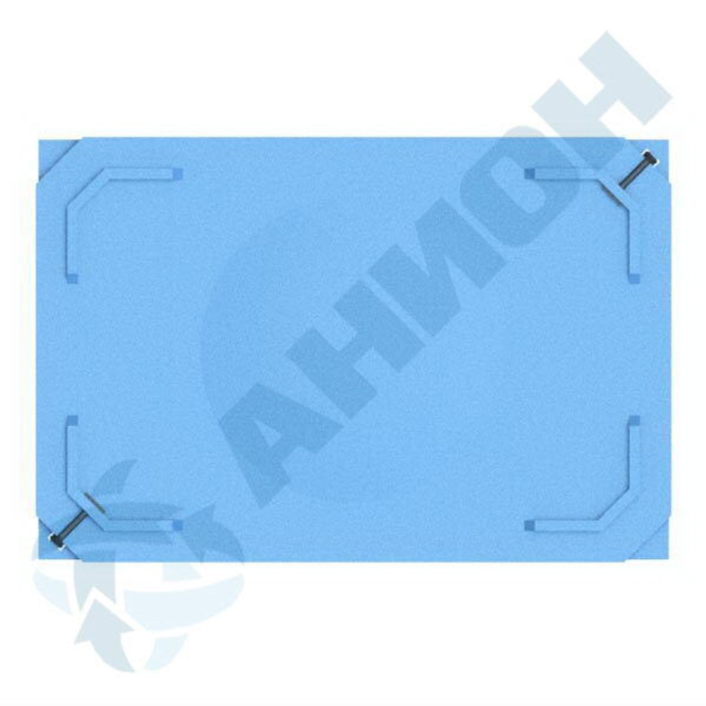 Изотермический контейнер 480 л с крышкой Анион 480 л.(1210x800x845см;синий) - арт.559522