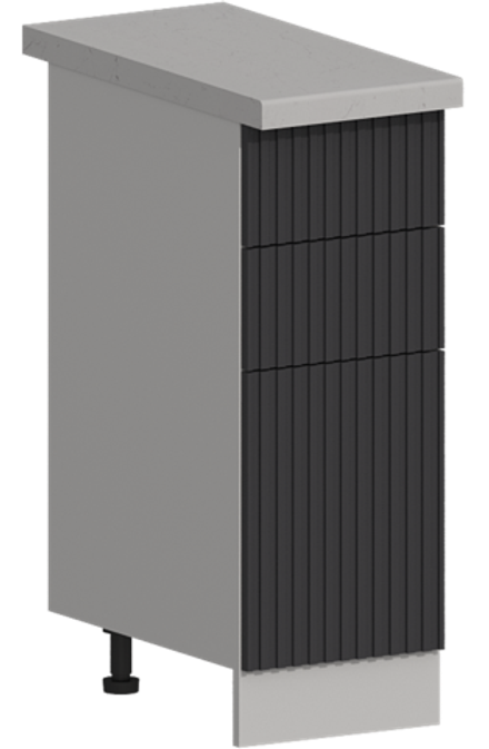 Кухня Модуль ШН3Я 300 Белый / Лайт Грей