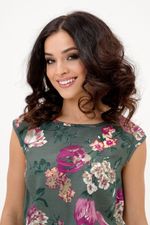 Платье Летис (46-54) Serenada малахитовый (Акция)