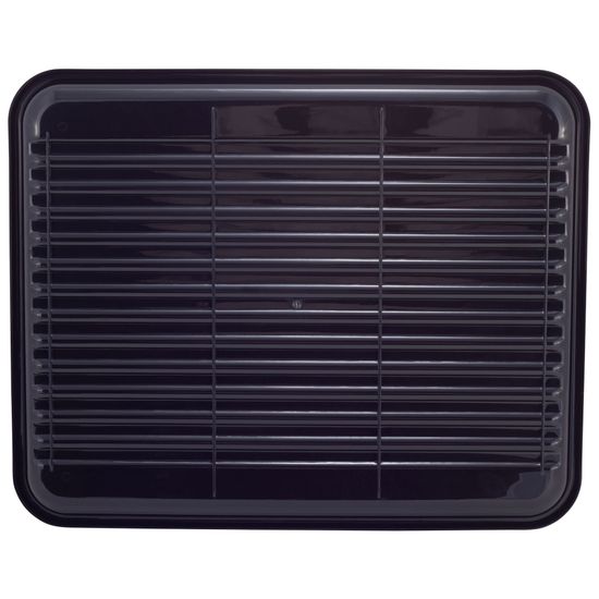 Сушилка для посуды Ofenbach NB 100400 (37,5х33х15 см) из алюминия с поддоном черная