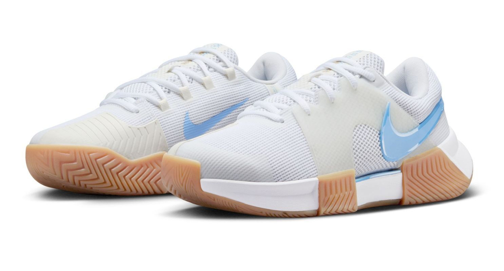 Женские теннисные кроссовки Nike Zoom GP Challenge 1 - white/light blue/sail/gum light brown