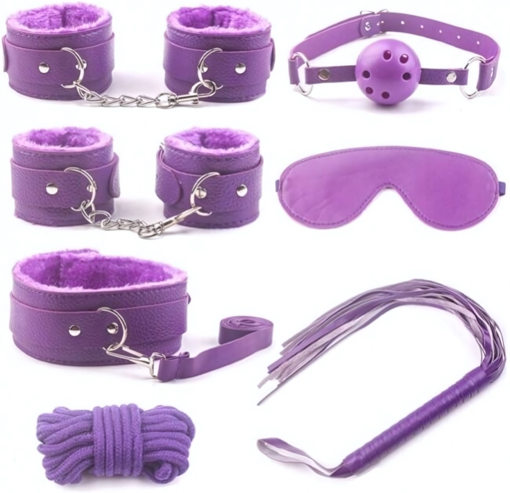 Секс-набор для бондажа Onjoy BDSM Starter Kit фиолетовый (8 предметов) (Цвет: фиолетовый)