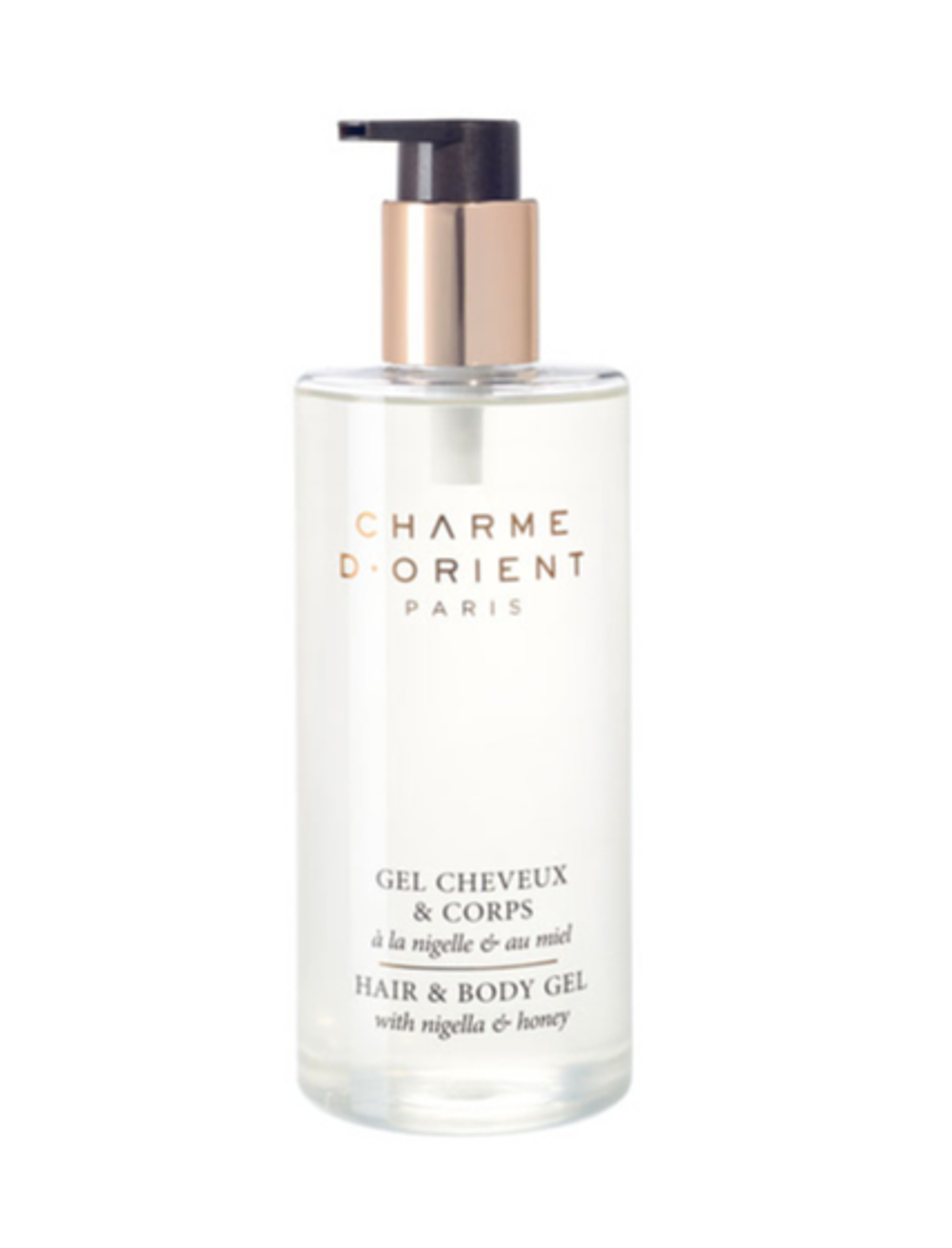 Charme D'Orient Гель для волос и тела с черным тмином и медом Gel cheveux & corps à la nigelle & au miel 300 мл.