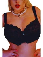 Франзуская модель бюстгальтера большие размеры FGi ажурный