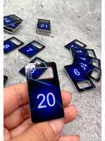 Номерки для ключей акрил 3х5 см