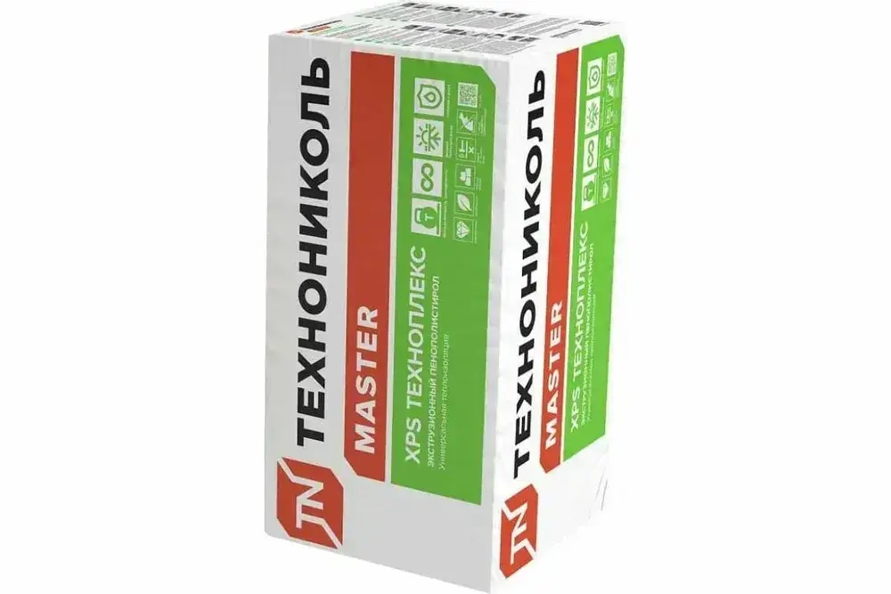 ТЕХНОНИКОЛЬ Техноплекс 30 мм (12 упаковок/ 156 листов/ 106,8 м2), Утеплитель из пенополистирола для фасада, стен, крыши, пола (XPS)