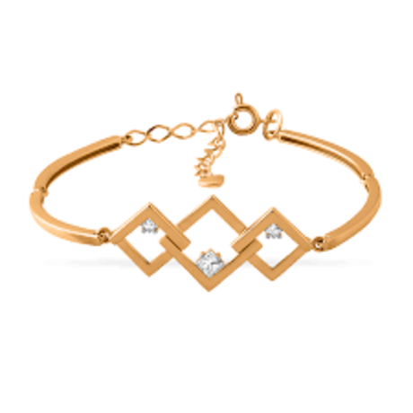 Браслет из золота с фианитами