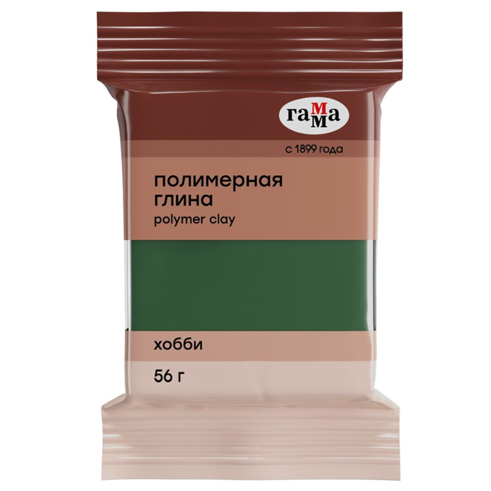 Полимерная глина Гамма "Хобби", зеленый, 56г