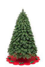 Ель с гирляндой встроенной «Парижанка» (Литая+пвх) 3,5 м