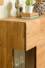 Шкаф с витриной Parma-21 из массива дуба