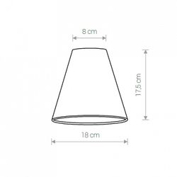 Плафон текстильный Nowodvorski Cameleon Cone S V BL 8415